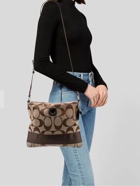 COACH CLASSIC STRIPE CROSSBODY BAG